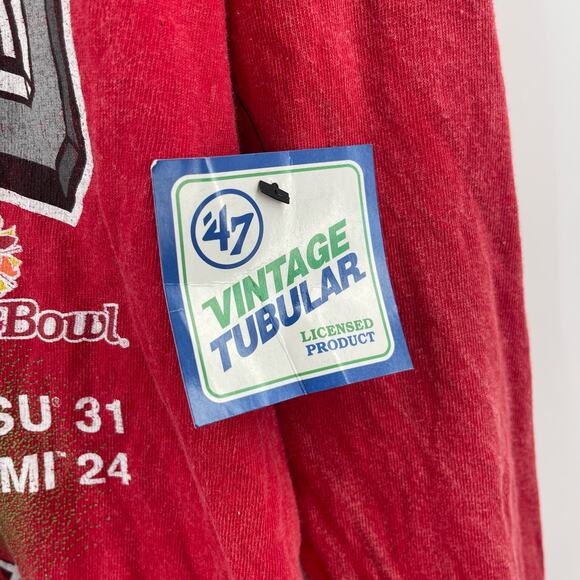 '47 BRAND VINTAGE TUBULAR Top Size S/M Long Sleeve Ohio State Buckeyes NWT - Picture 3 of 13